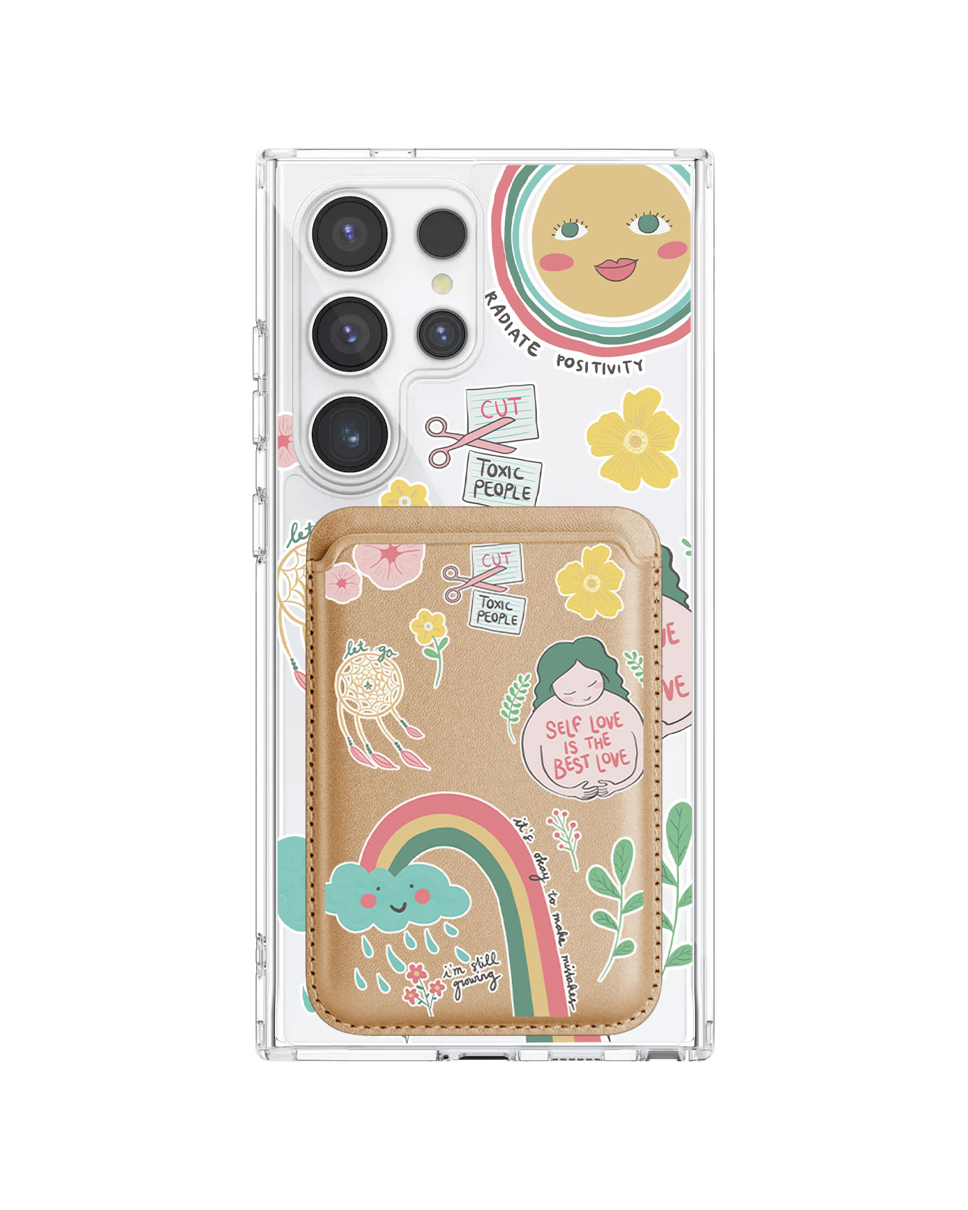 Android Magnetic Wallet Case - Self Love