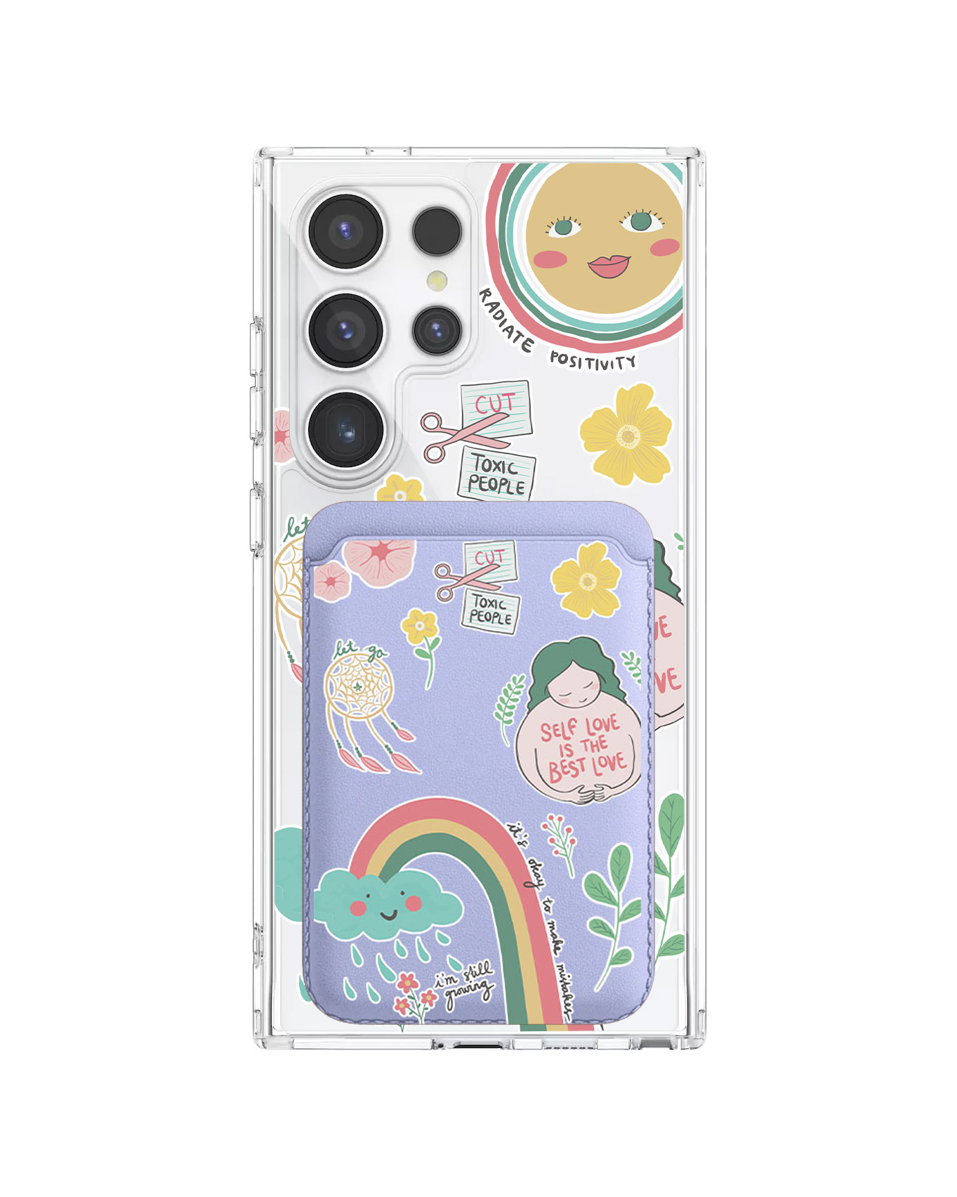 Android Magnetic Wallet Case - Self Love