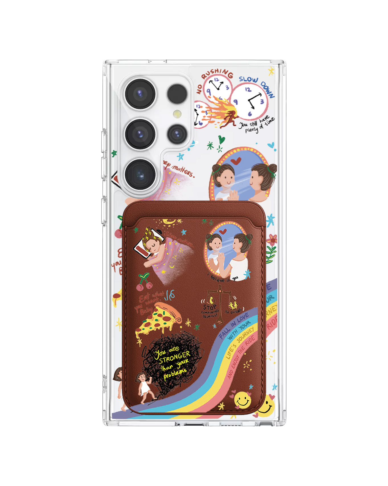 Android Magnetic Wallet Case - Self Love 2.0