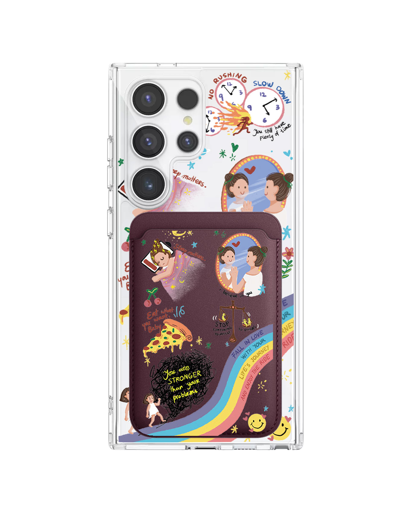 Android Magnetic Wallet Case - Self Love 2.0