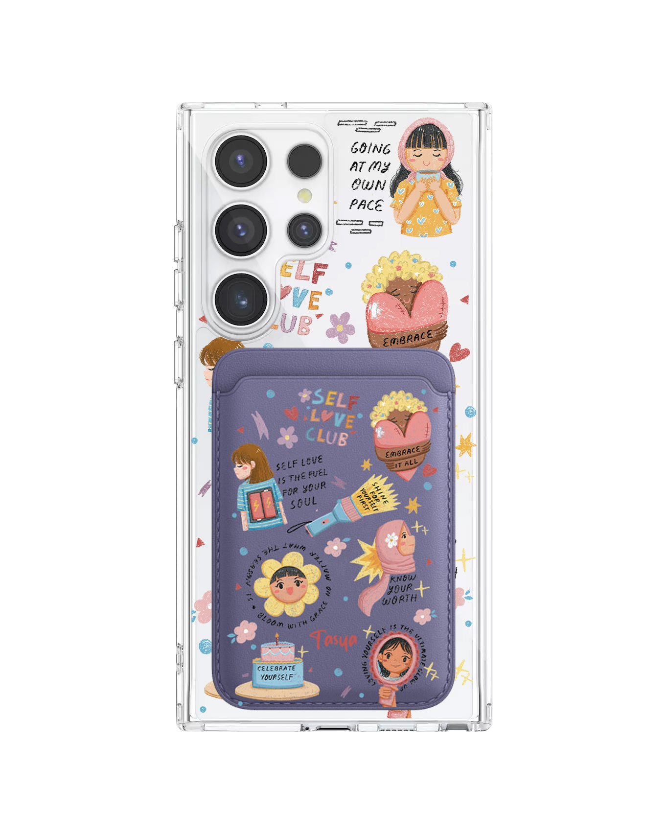 Android Magnetic Wallet Case - Self Love Club