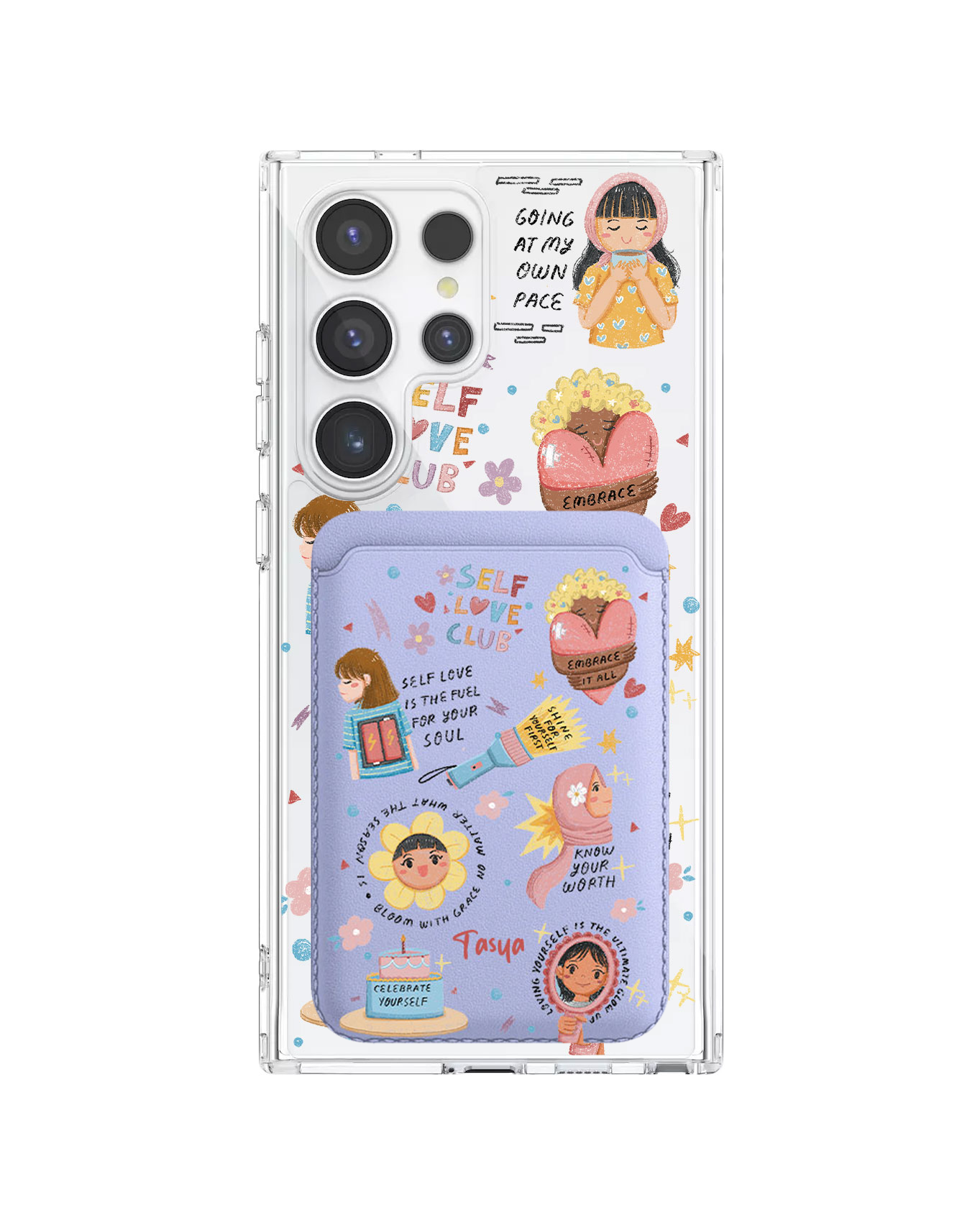 Android Magnetic Wallet Case - Self Love Club