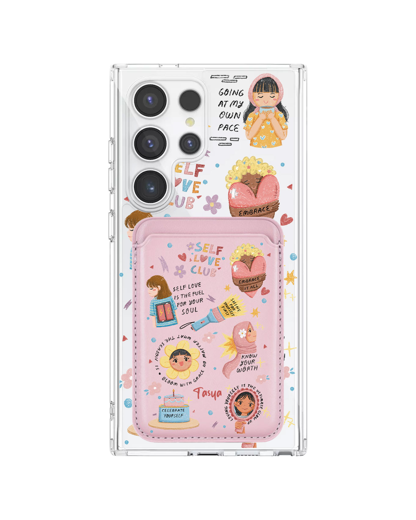 Android Magnetic Wallet Case - Self Love Club
