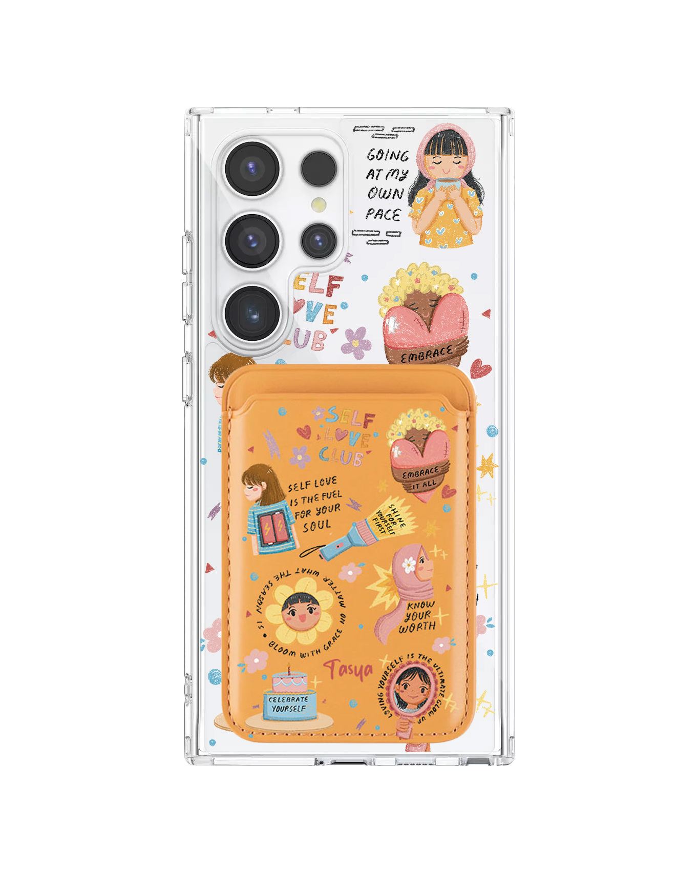 Android Magnetic Wallet Case - Self Love Club