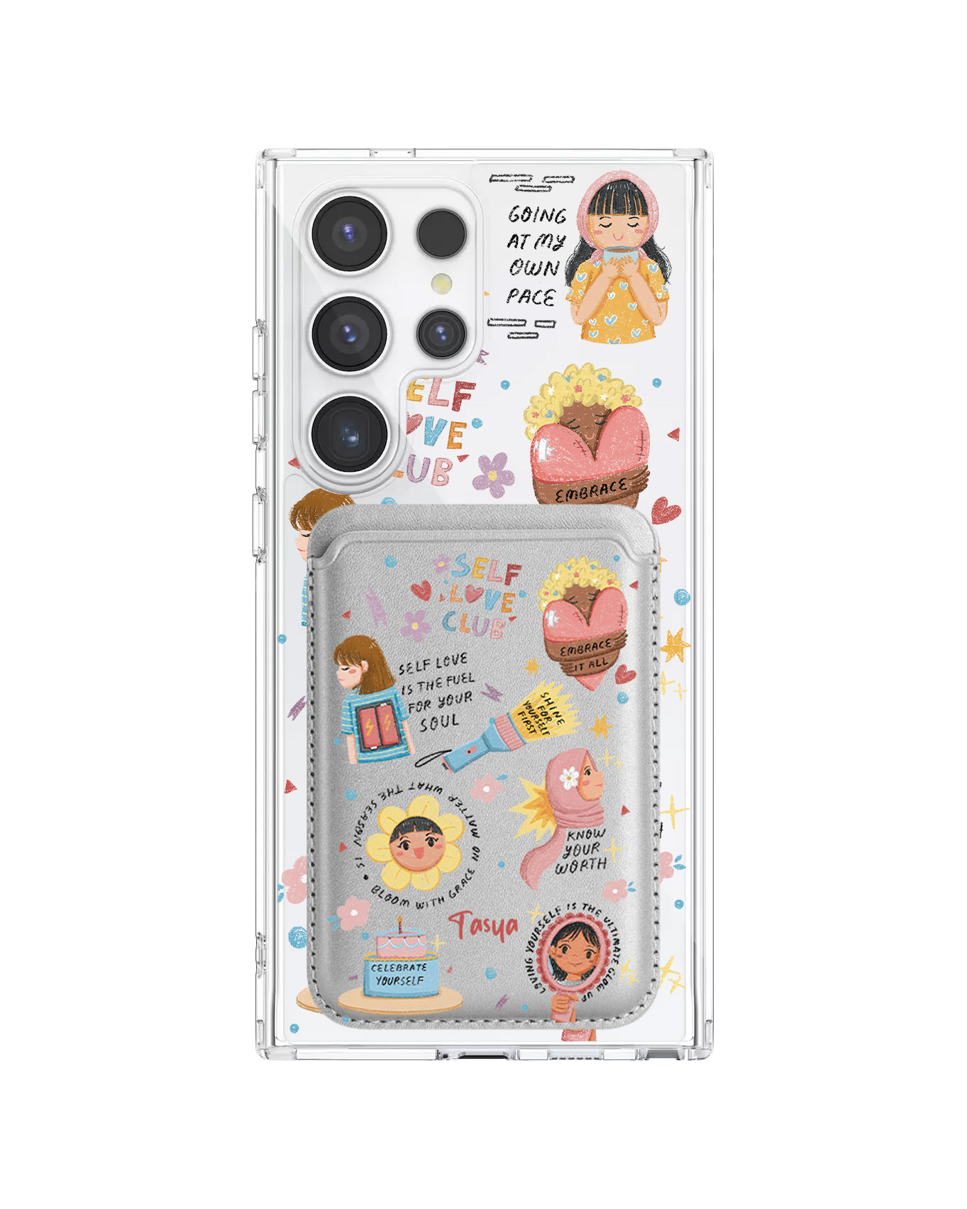 Android Magnetic Wallet Case - Self Love Club