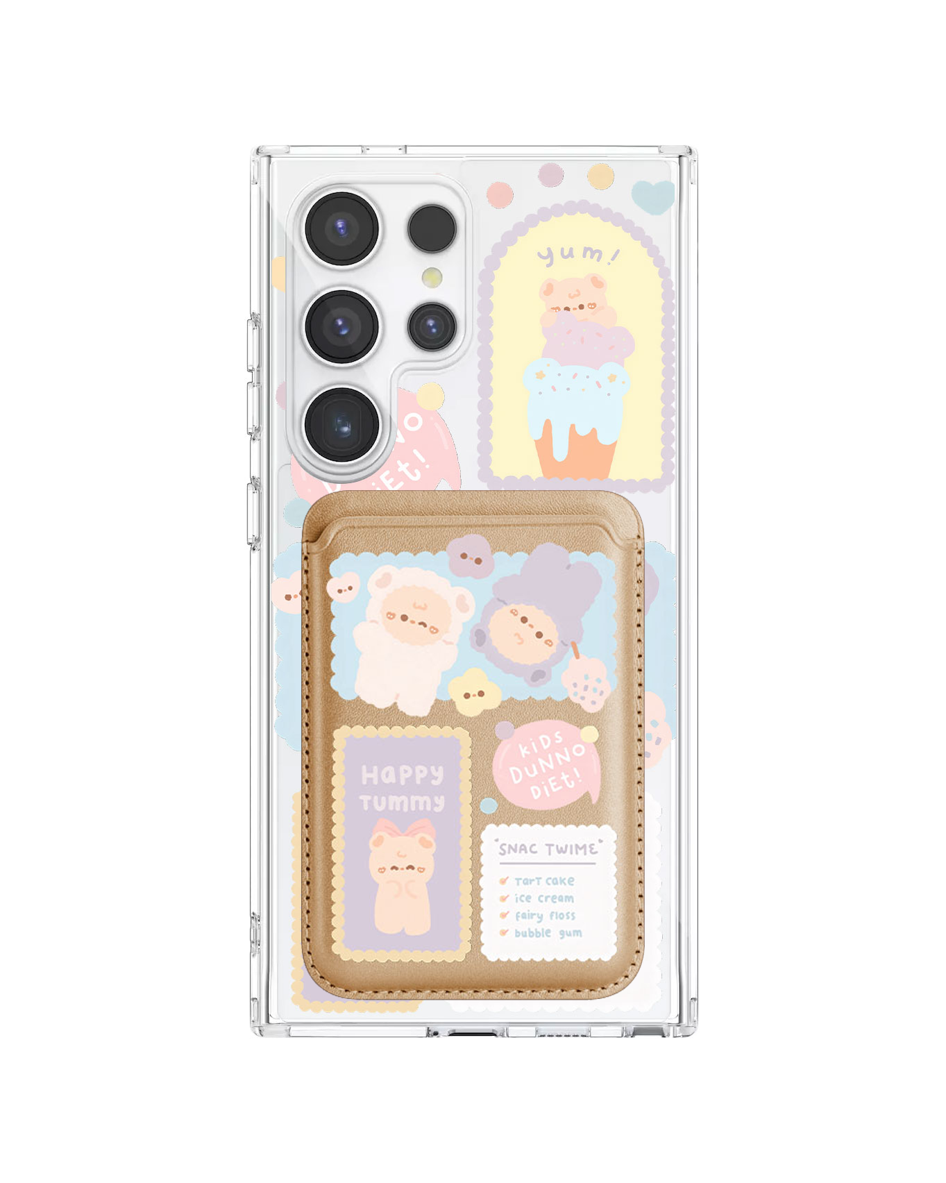 Android Magnetic Wallet Case - Sweets Heaven