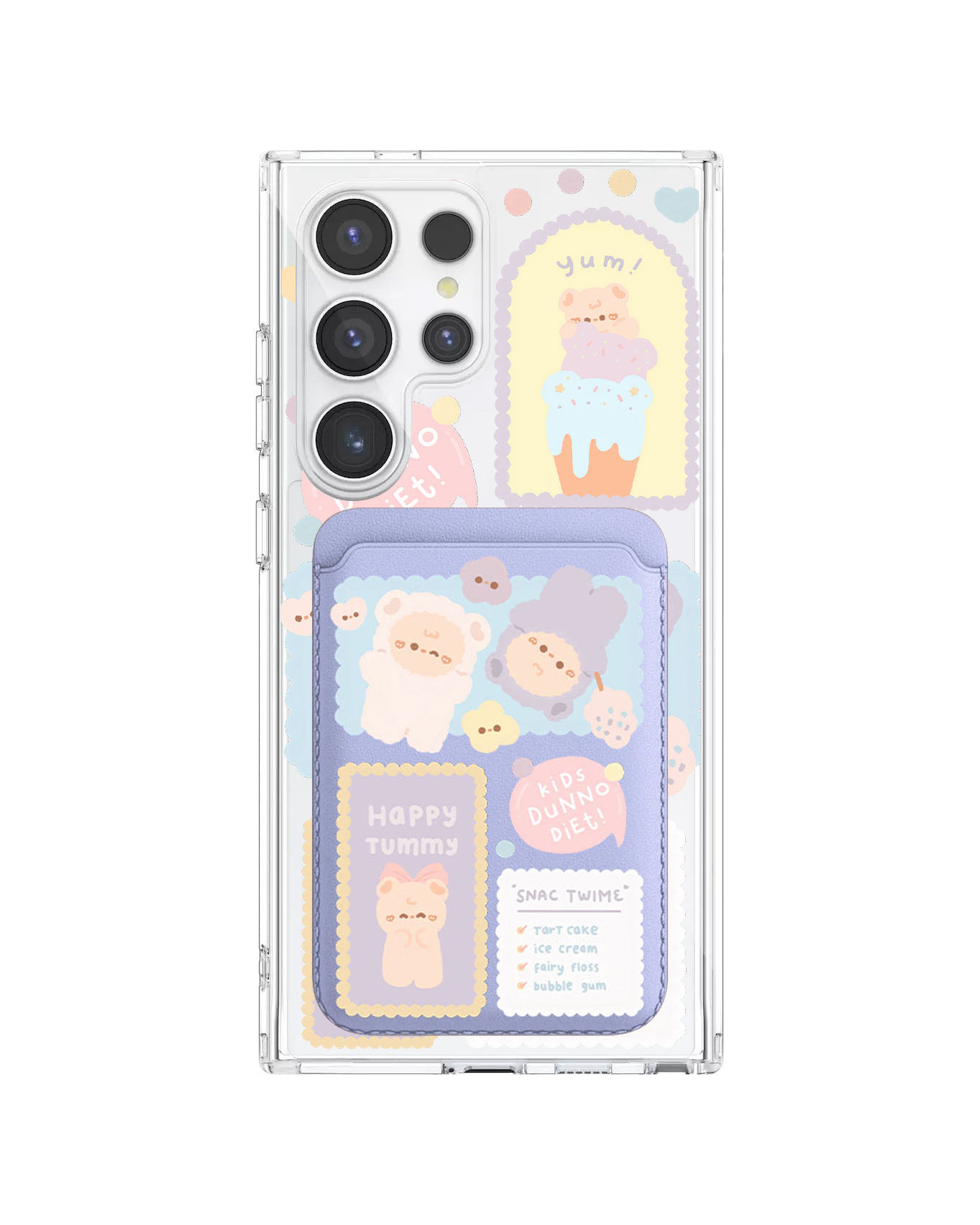 Android Magnetic Wallet Case - Sweets Heaven