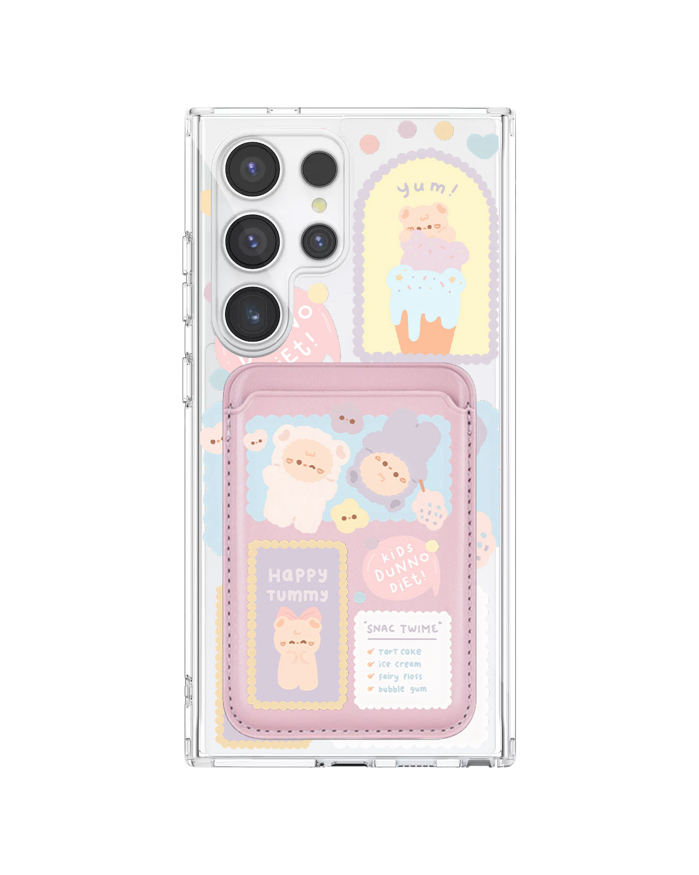 Android Magnetic Wallet Case - Sweets Heaven
