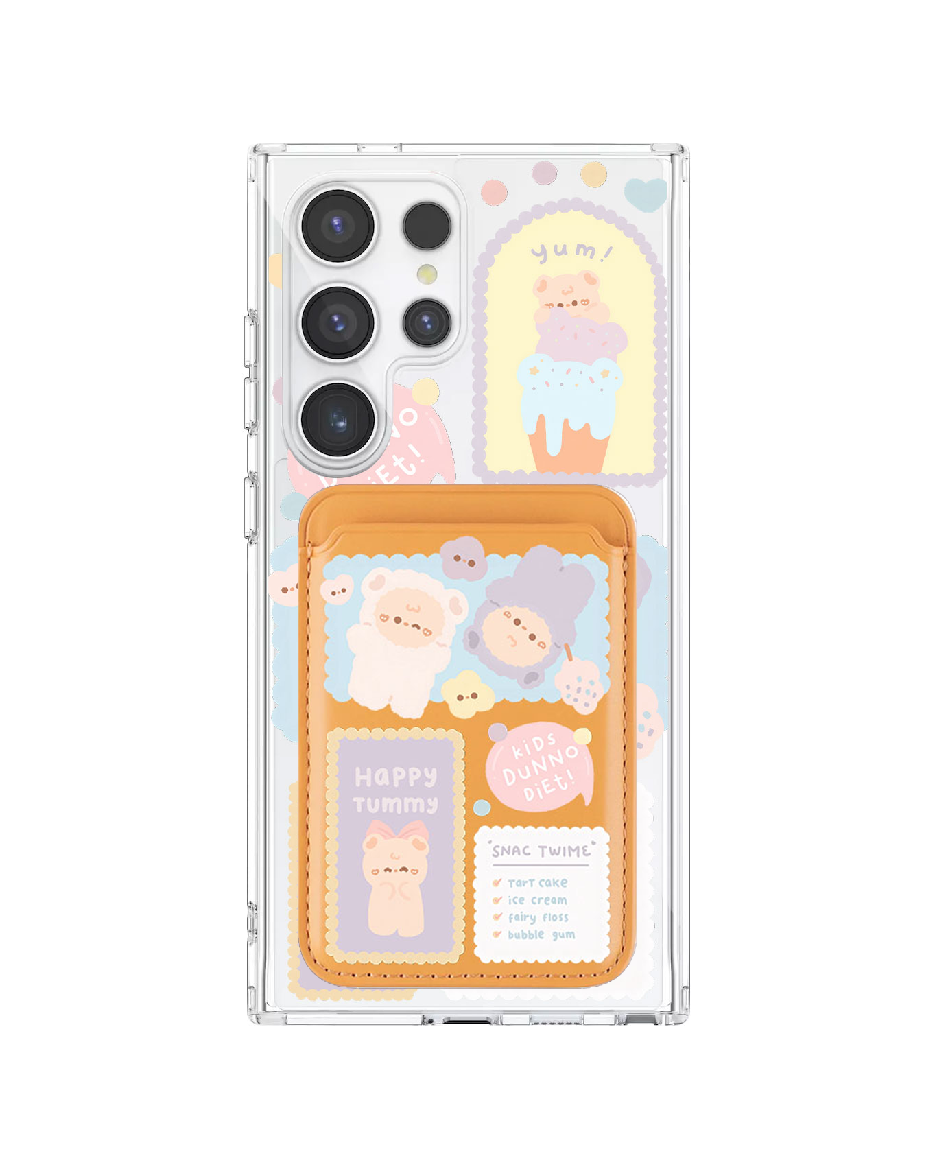 Android Magnetic Wallet Case - Sweets Heaven