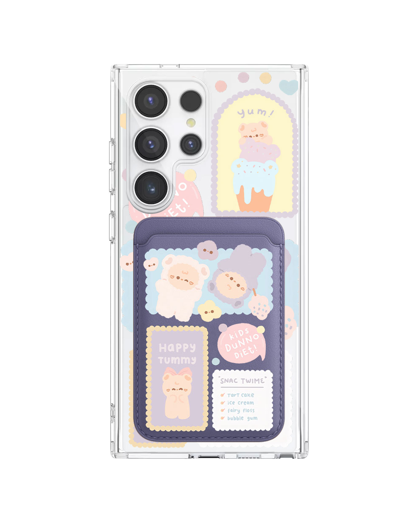 Android Magnetic Wallet Case - Sweets Heaven