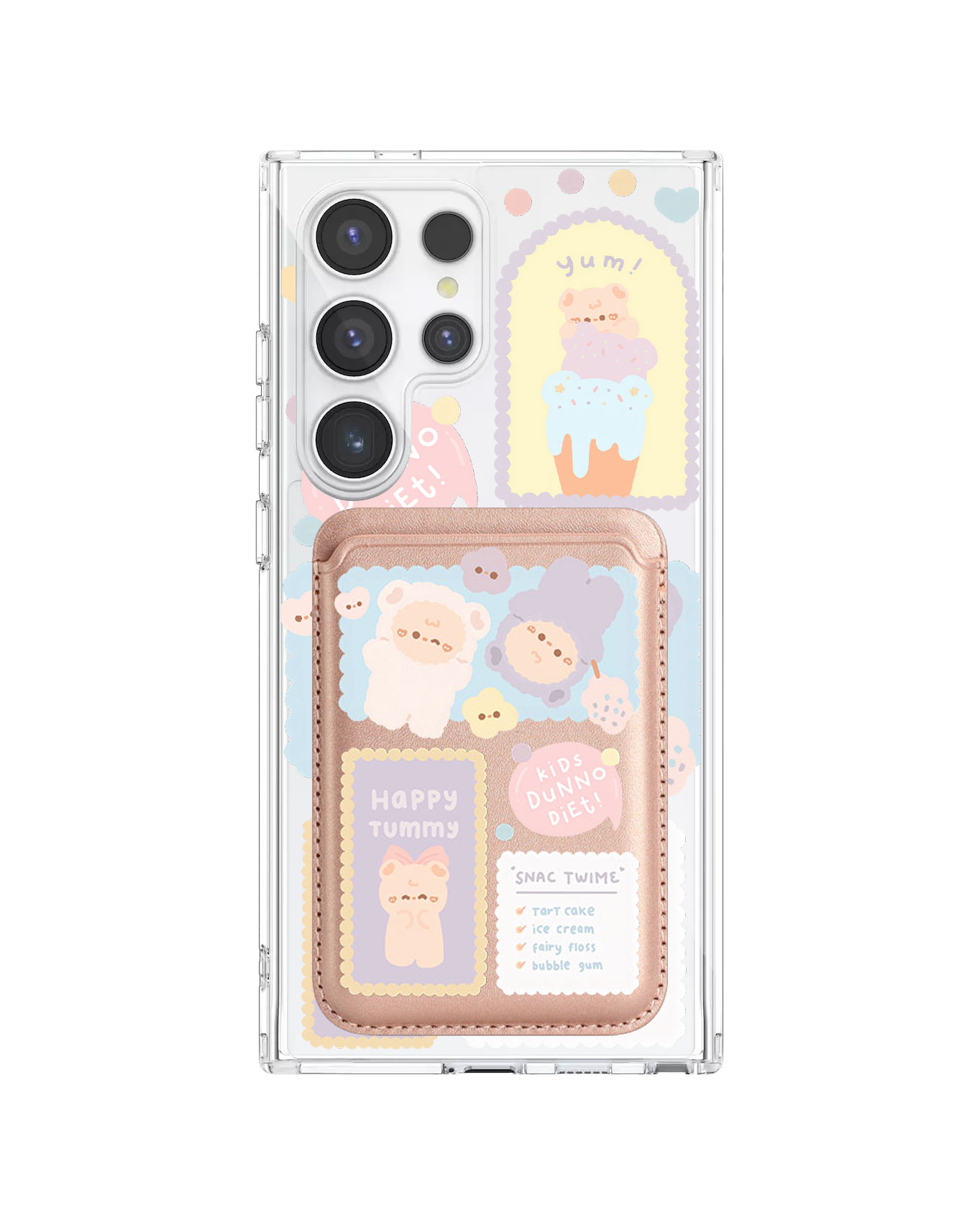 Android Magnetic Wallet Case - Sweets Heaven