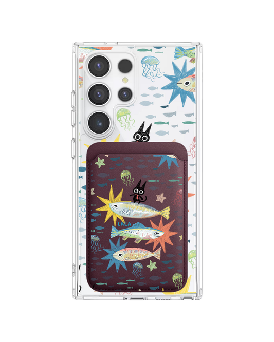Android Magnetic Wallet Case - The Fish Surfer