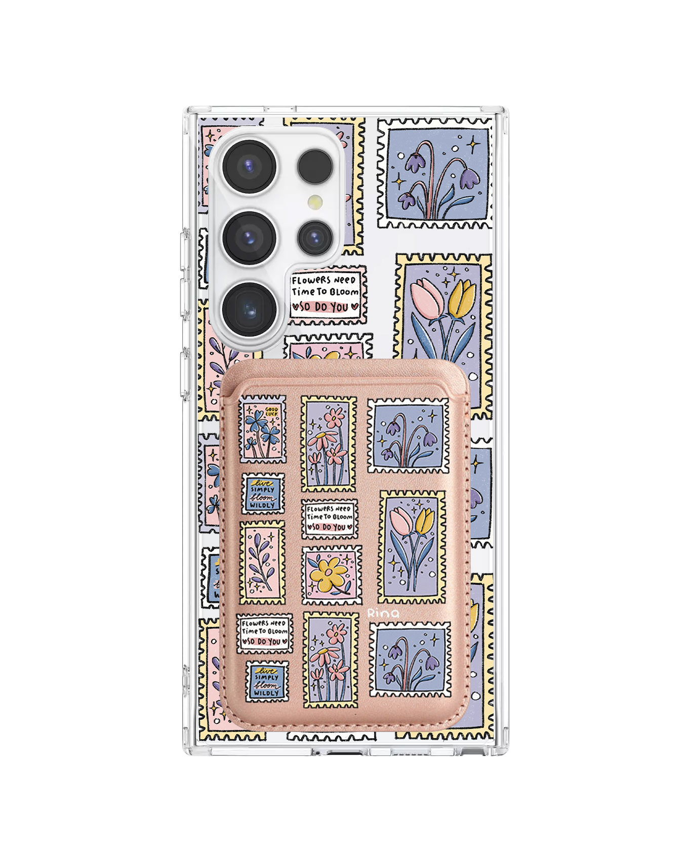 Android Magnetic Wallet Case - Time to Bloom