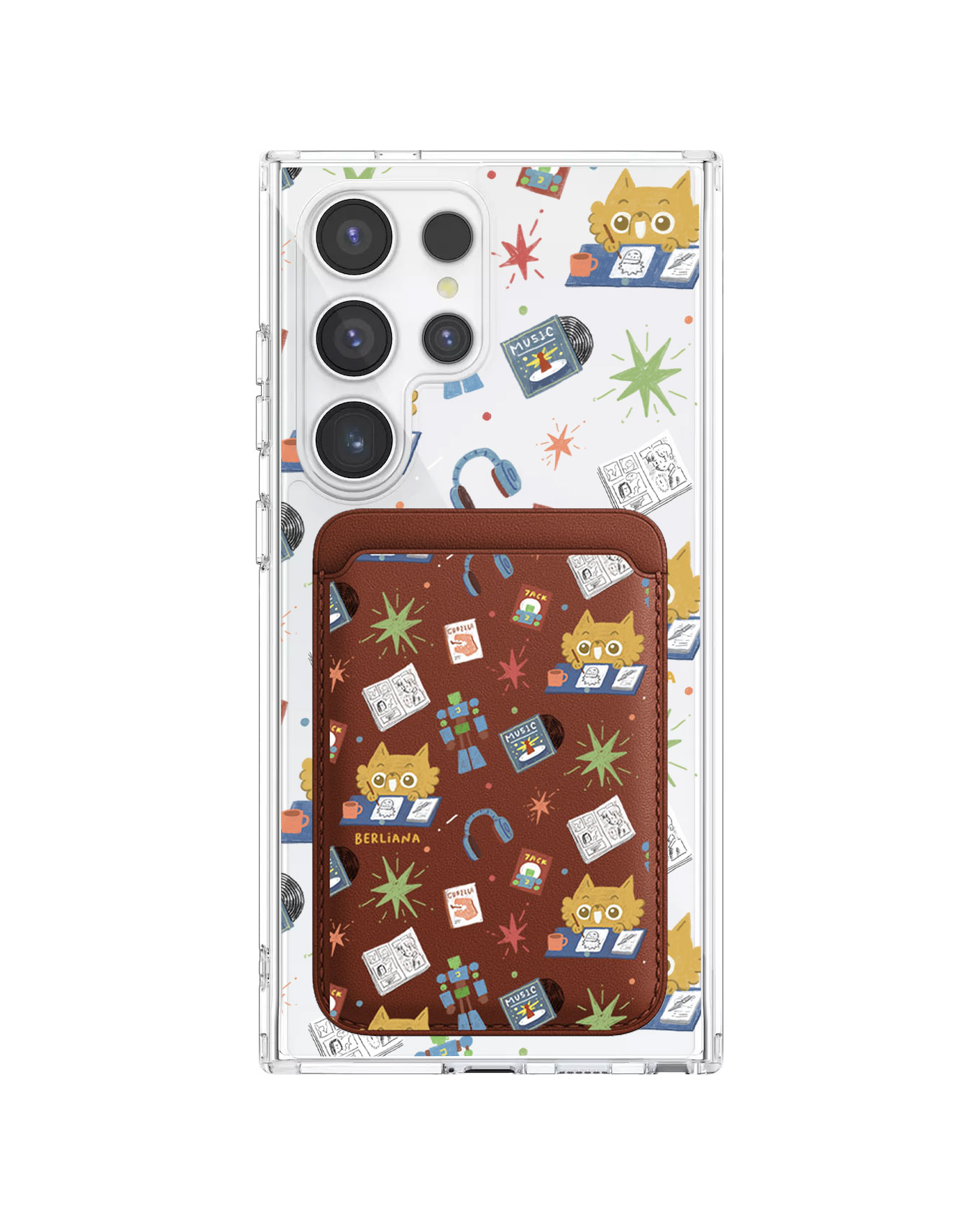 Android Magnetic Wallet Case - Too Much Hobbies