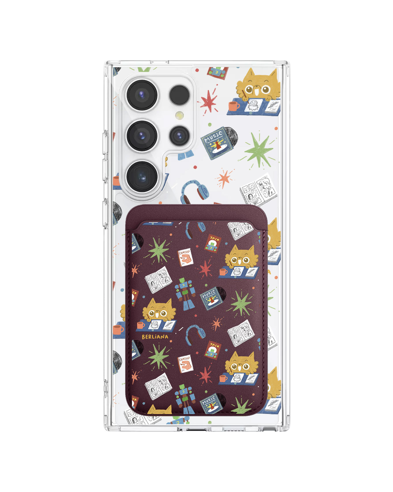 Android Magnetic Wallet Case - Too Much Hobbies