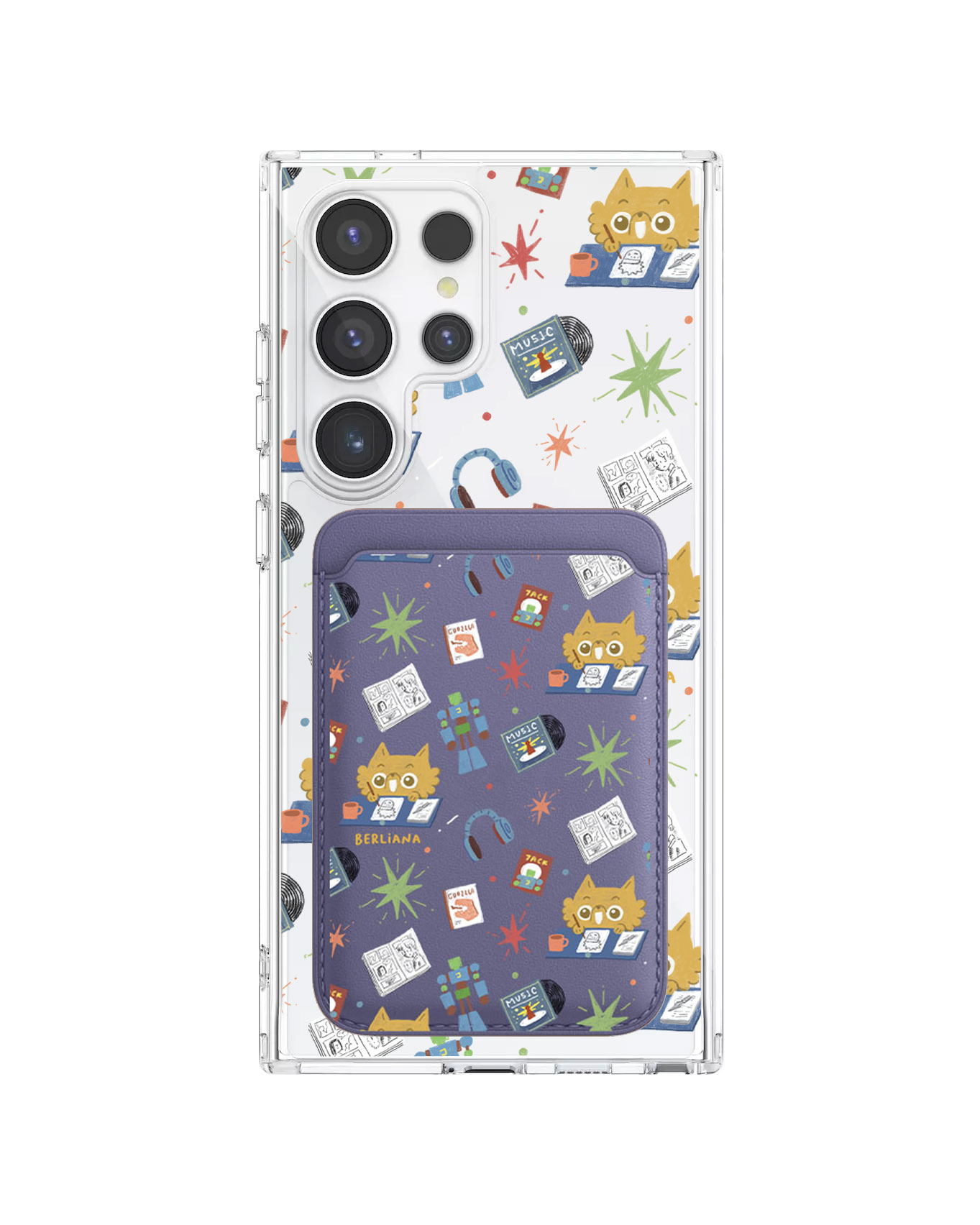 Android Magnetic Wallet Case - Too Much Hobbies