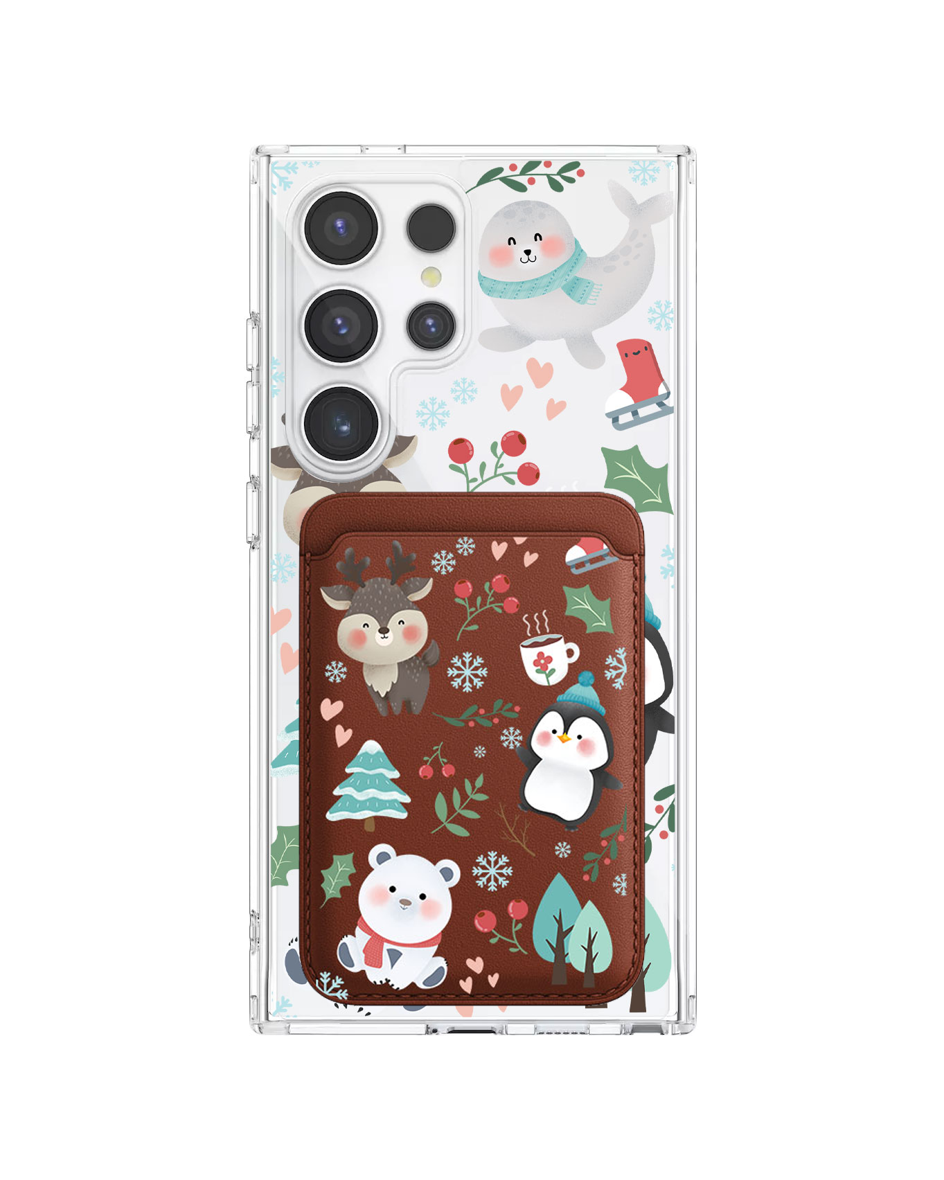 Android Magnetic Wallet Case - Winter