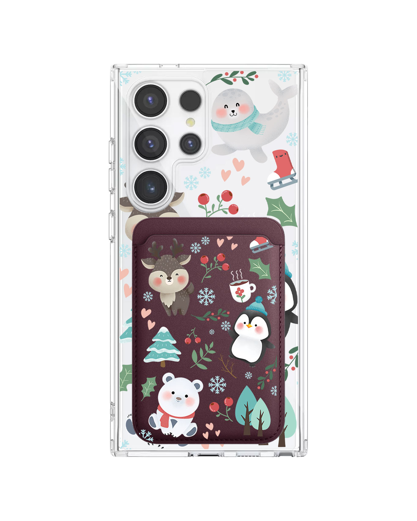 Android Magnetic Wallet Case - Winter