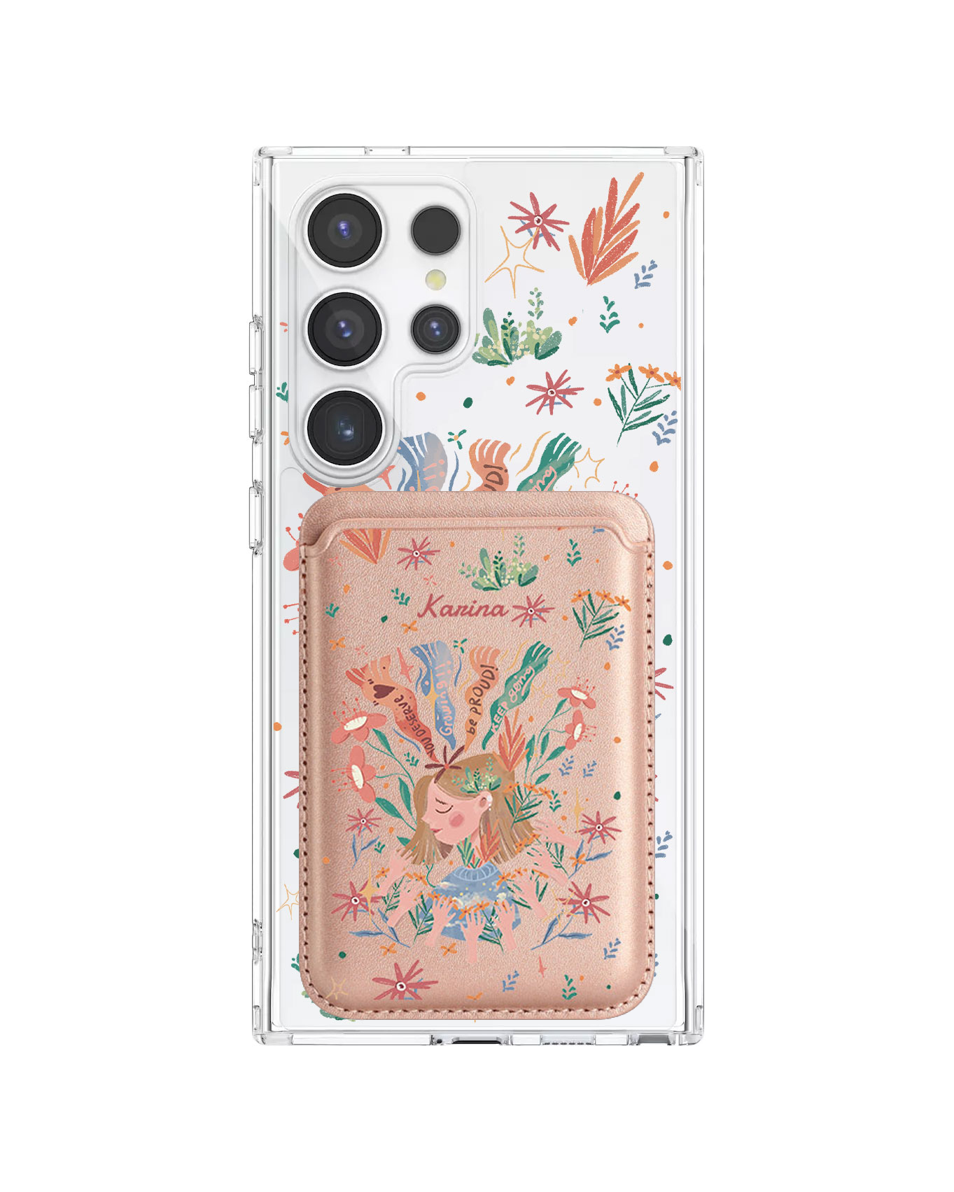 Android Magnetic Wallet Case - You Deserve Love