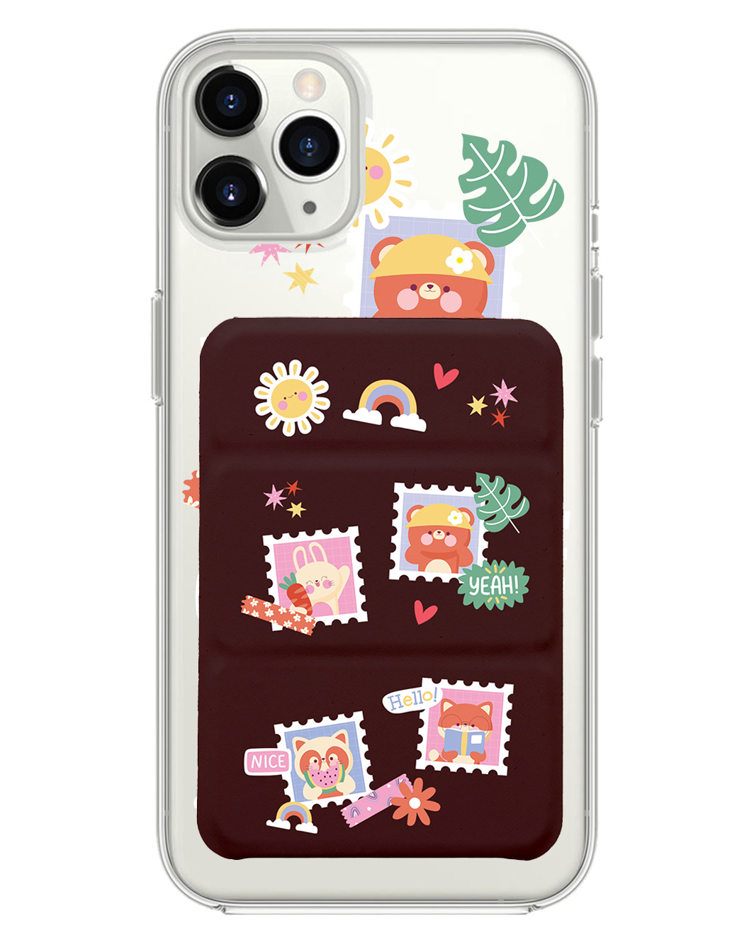 เคสแบบพับสามทบแม่เหล็กสำหรับ iPhone - Animal Squad