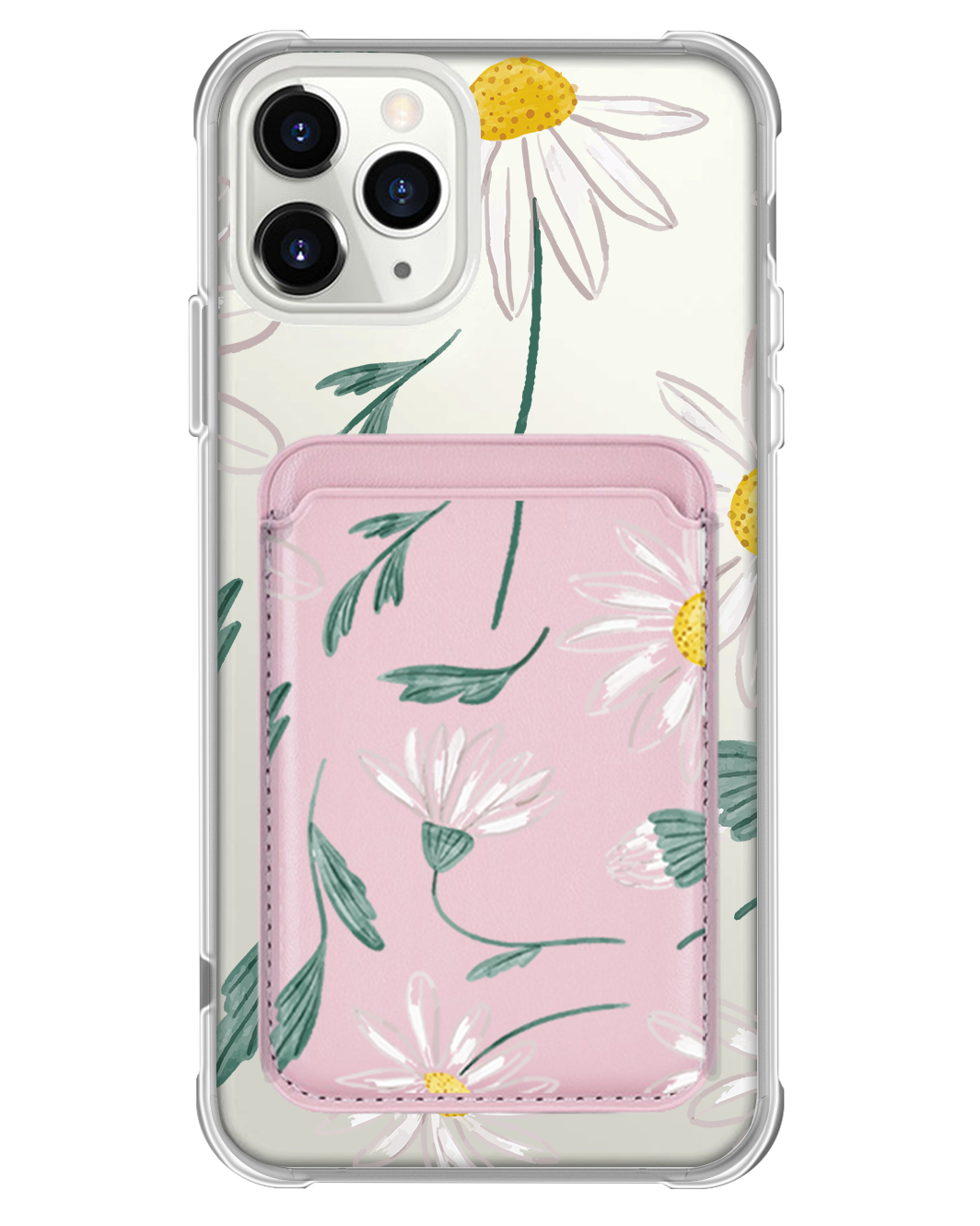iPhone Magnetic Wallet Case - April Daisy
