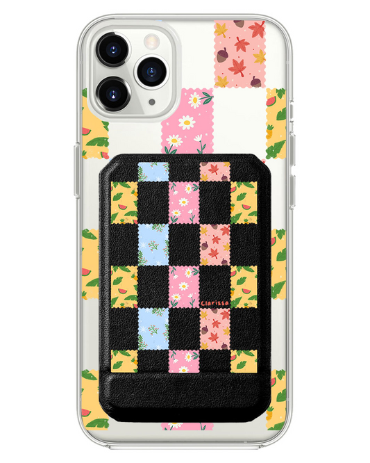 iPhone Magnetic Multifold Wallet - Four Seasons Stamps
