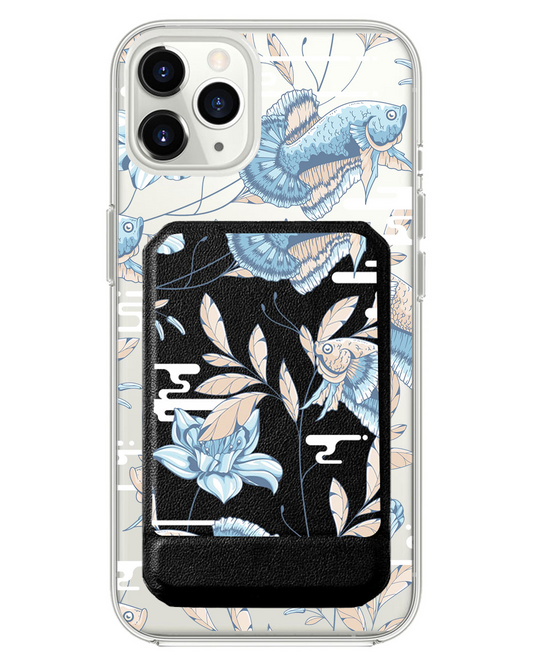 iPhone Magnetic Multifold Wallet - Fish & Floral 4.0