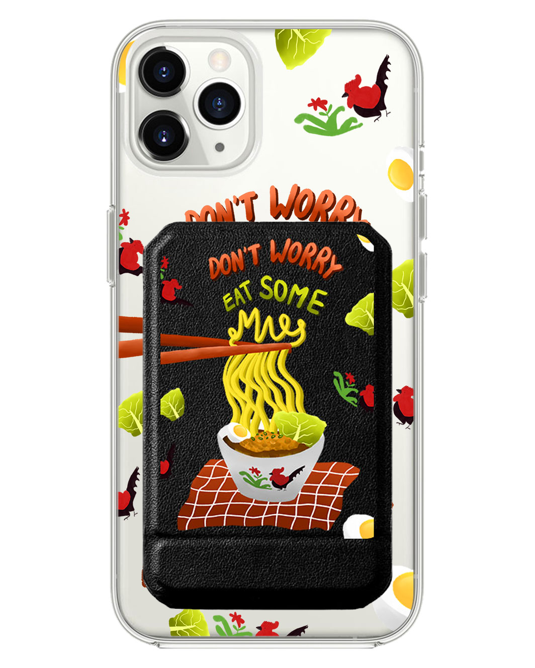 iPhone Magnetic Multifold Wallet - Go Eat Some Mie