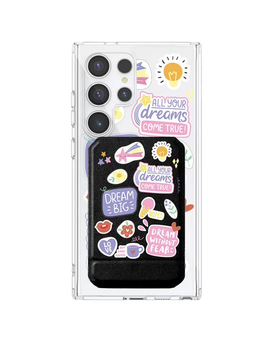 Android Magnetic Multifold Wallet - Dream Sticker Pack