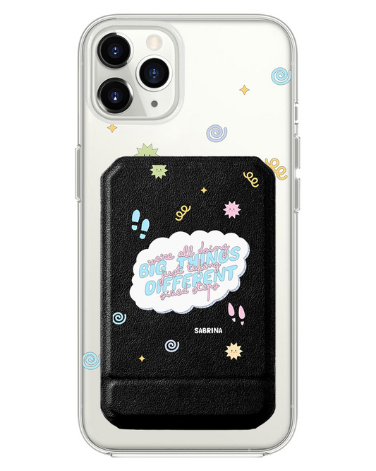 iPhone Magnetic Multifold Wallet - Different Steps