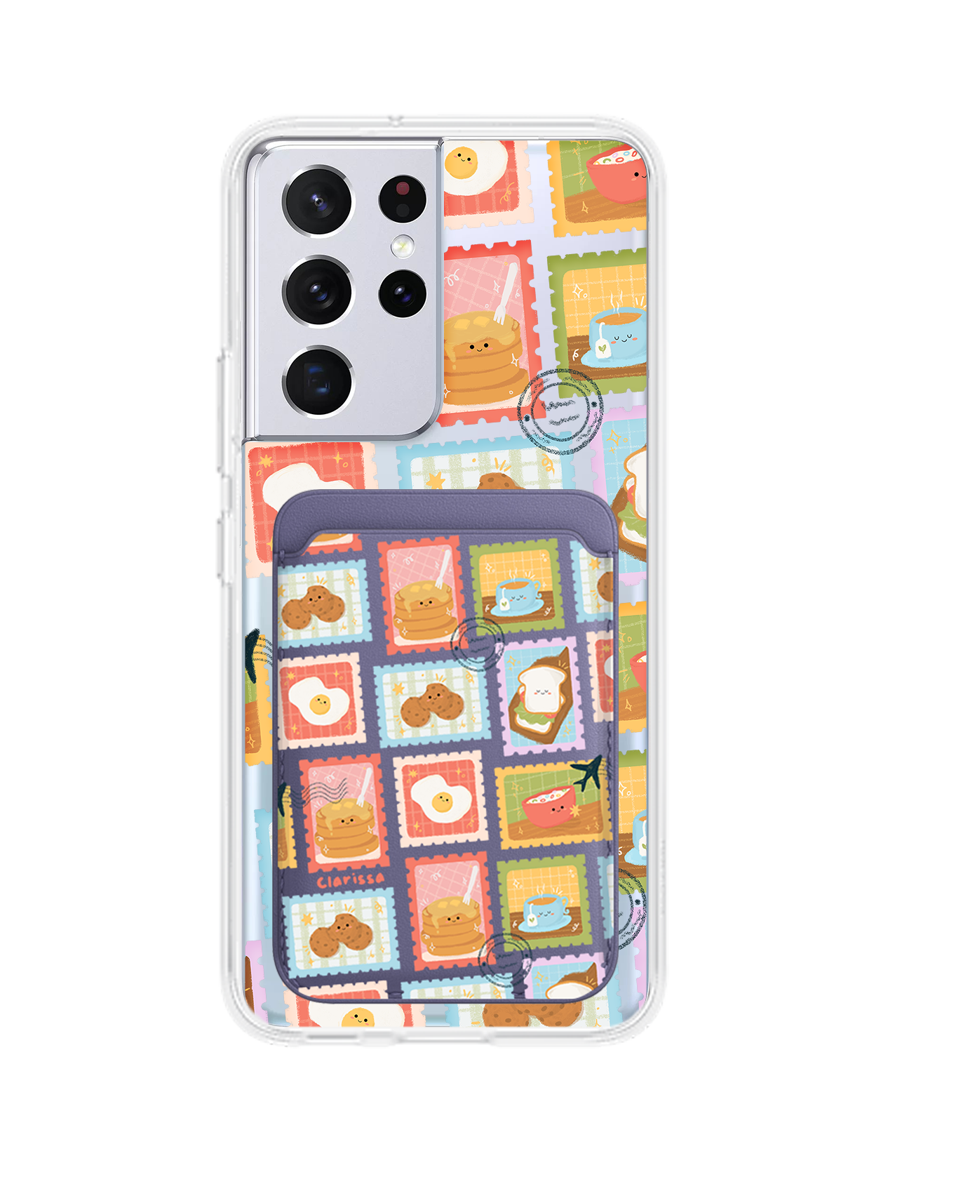 เคสแม่เหล็กสำหรับ Android - แสตมป์เมนูอาหารเช้า