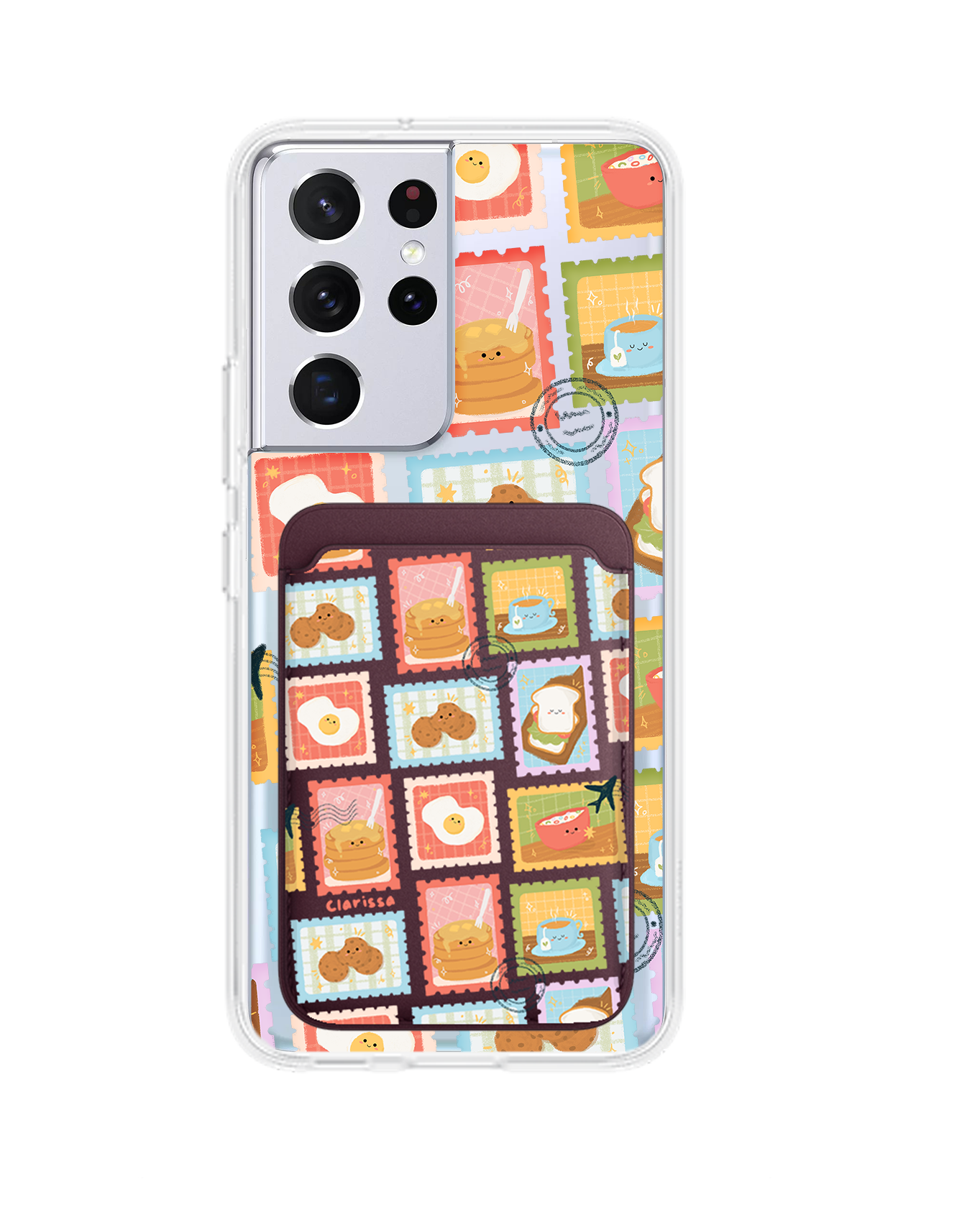 เคสแม่เหล็กสำหรับ Android - แสตมป์เมนูอาหารเช้า