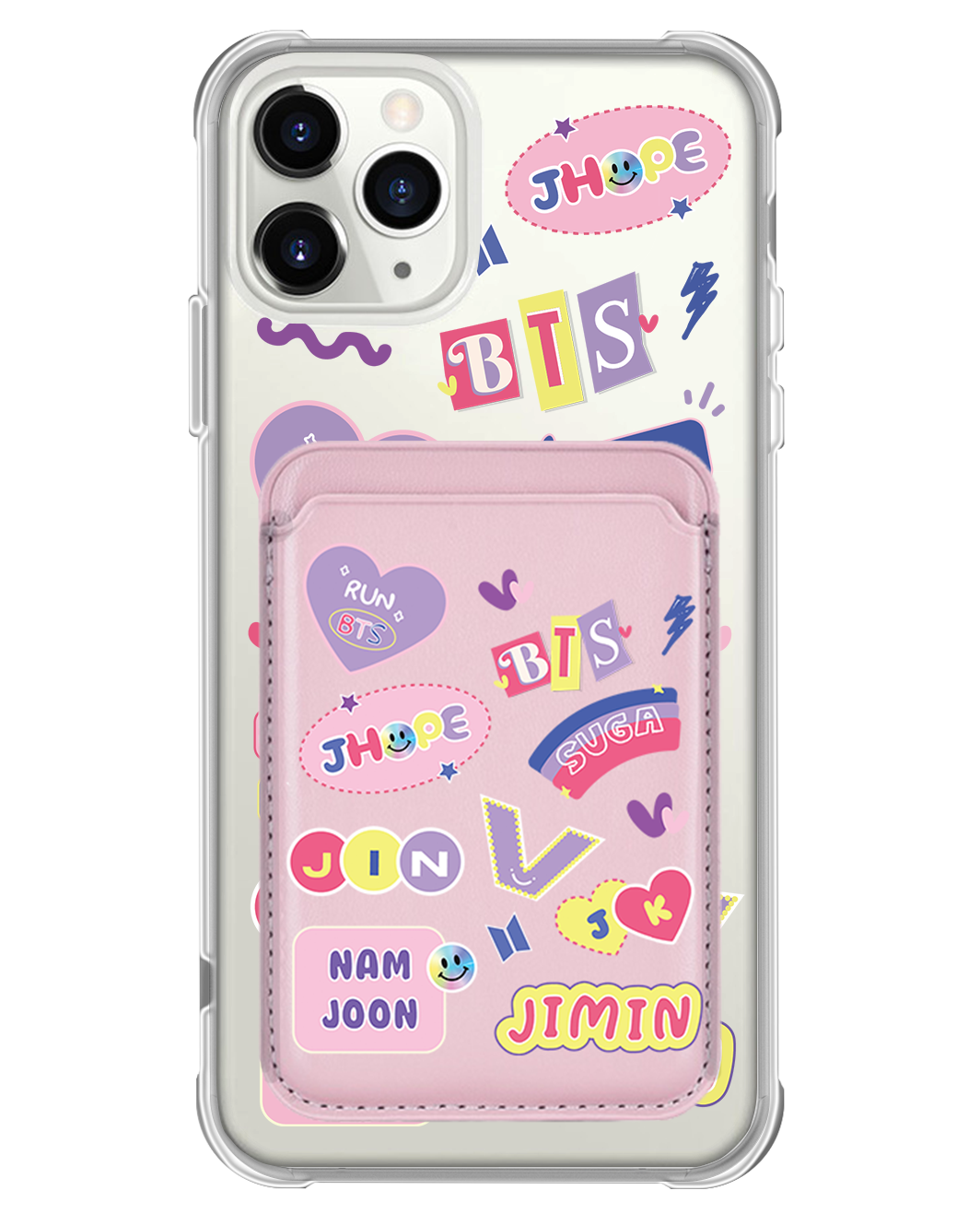 iPhone Magnetic Wallet Case - BTS Members