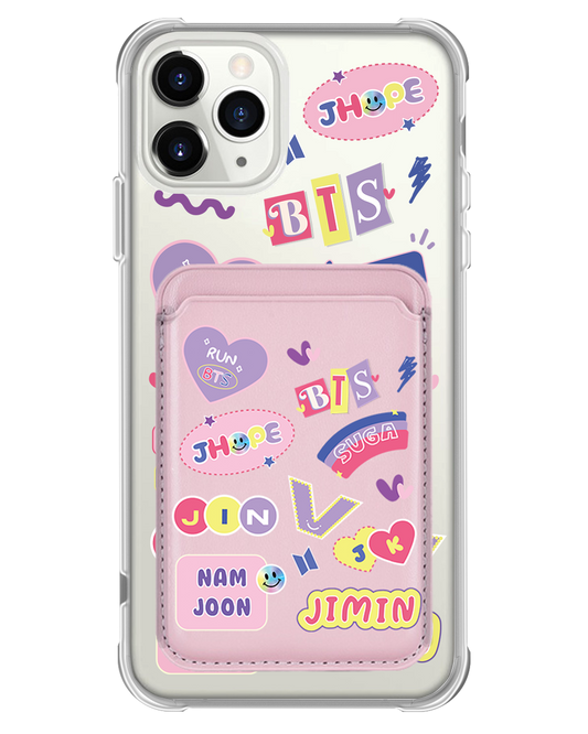 iPhone Magnetic Wallet Case - BTS Members