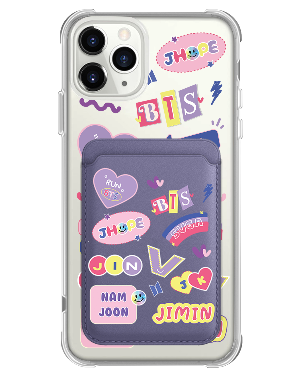 iPhone Magnetic Wallet Case - BTS Members