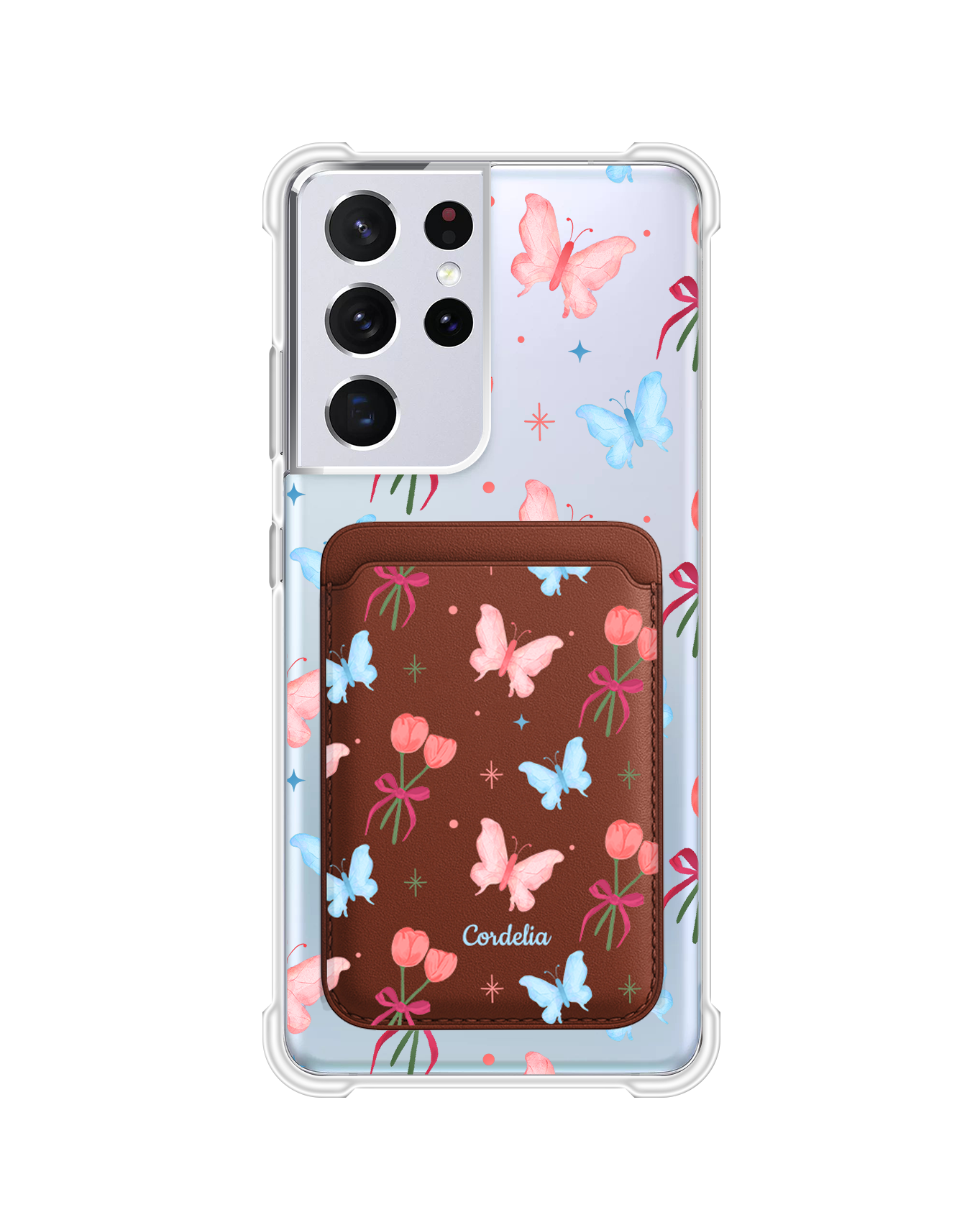 เคสกระเป๋าสตางค์แม่เหล็ก Android - Coquette Butterfly