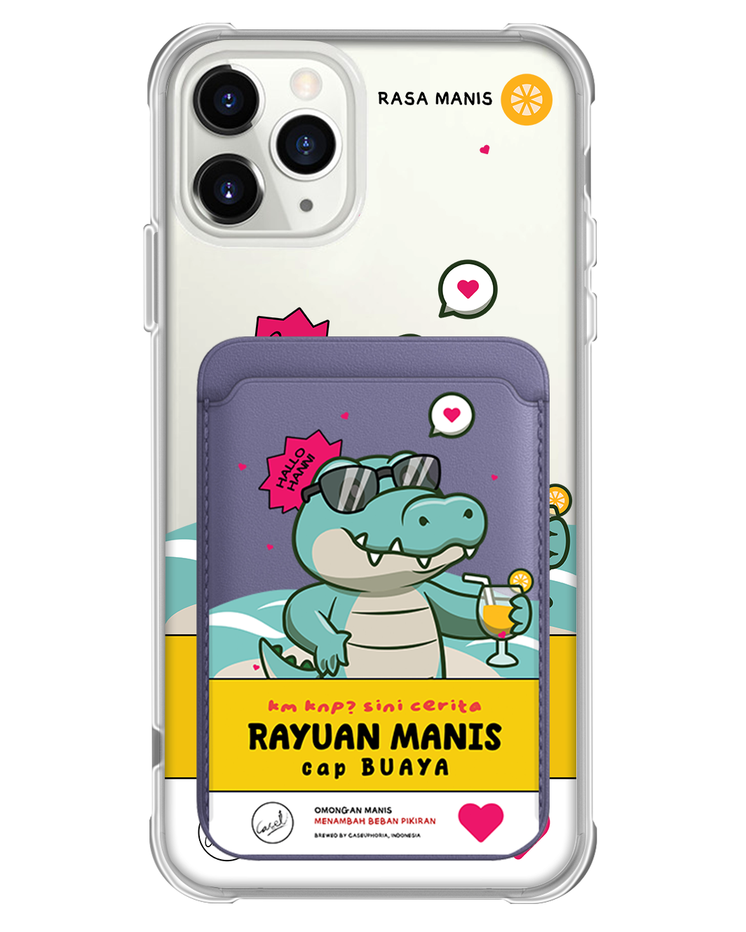 iPhone Magnetic Wallet Case - Cap Buaya