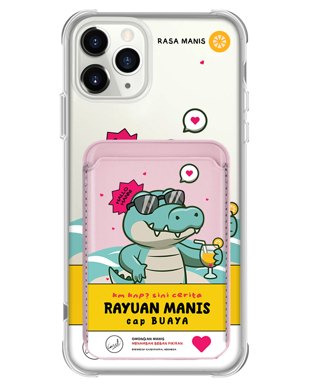 iPhone Magnetic Wallet Case - Cap Buaya
