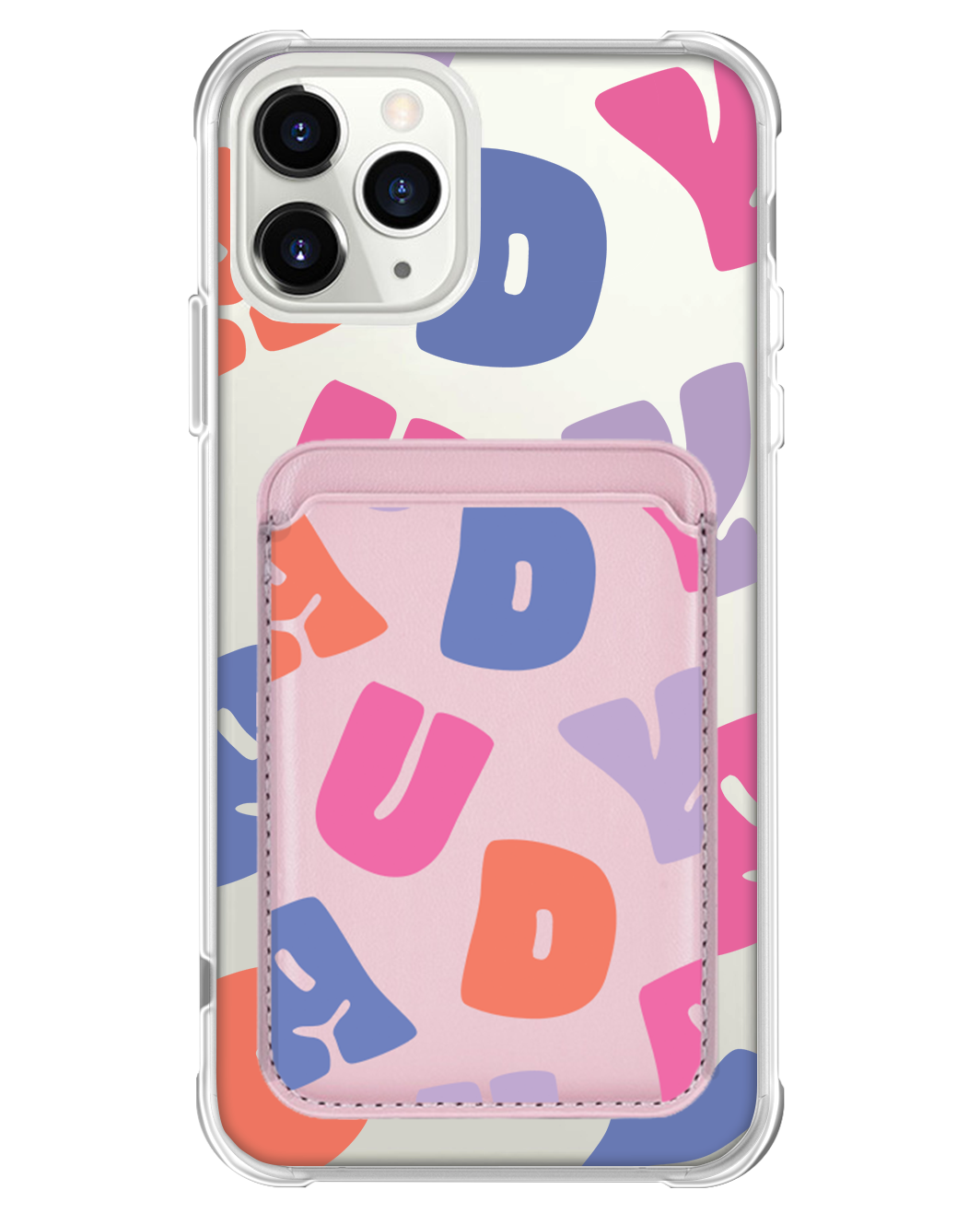 iPhone Magnetic Wallet Case - Chubby Monogram