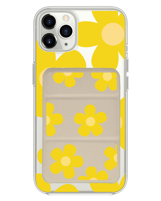เคสพับสามทบแม่เหล็กสำหรับ iPhone - Daisy Sunshine