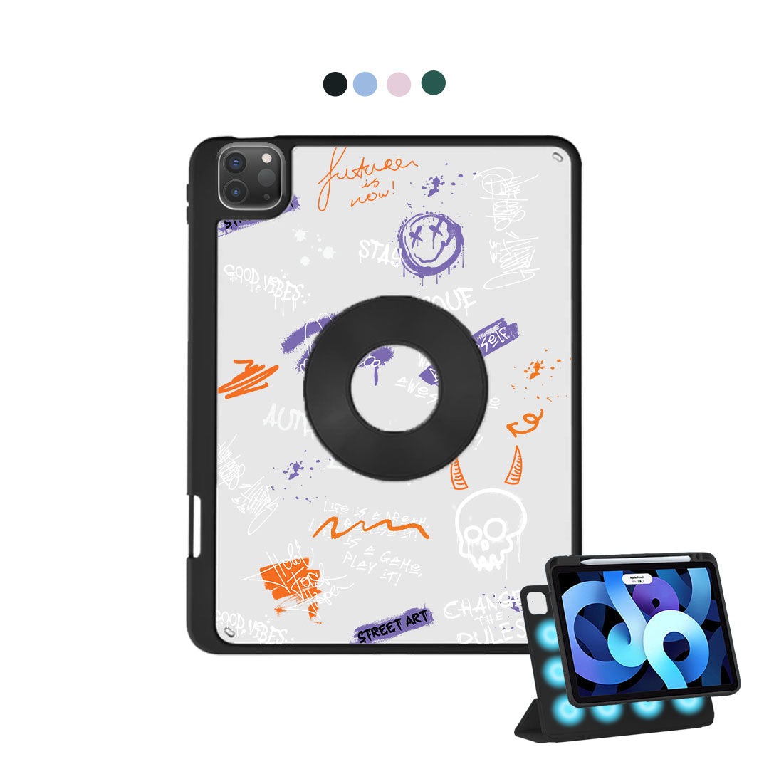 iPad Detachable Flip Cover - Graffiti
