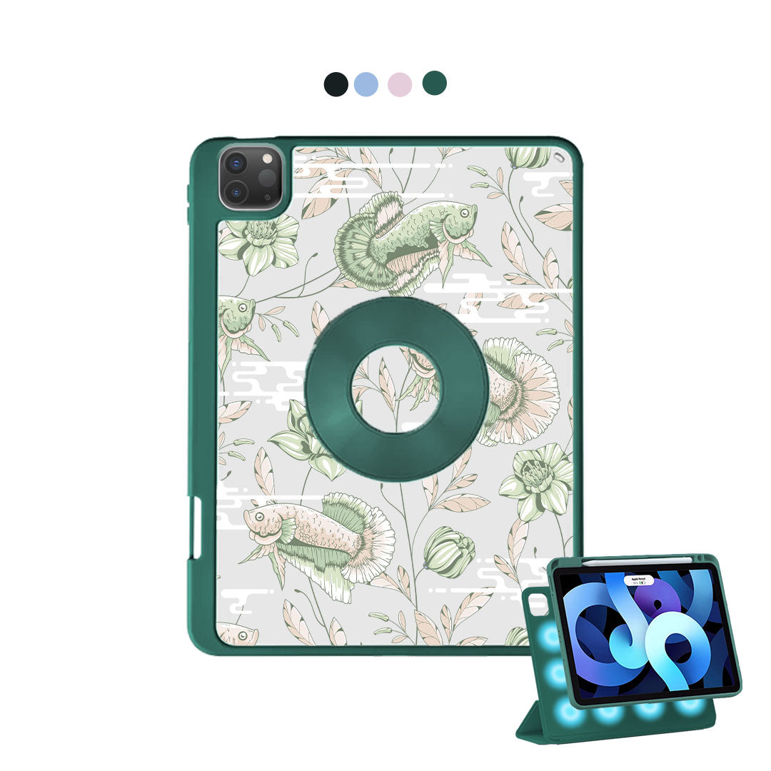 iPad Detachable Flip Cover - Fish & Floral 6.0