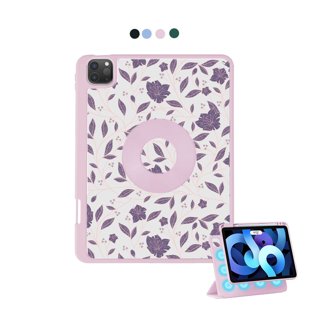 iPad Detachable Flip Cover - Sketchy Flower 4.0