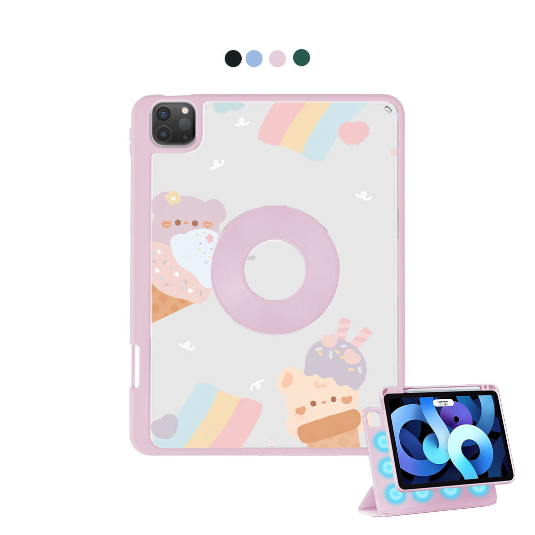 iPad Detachable Flip Cover - Ice Cream for Teddy