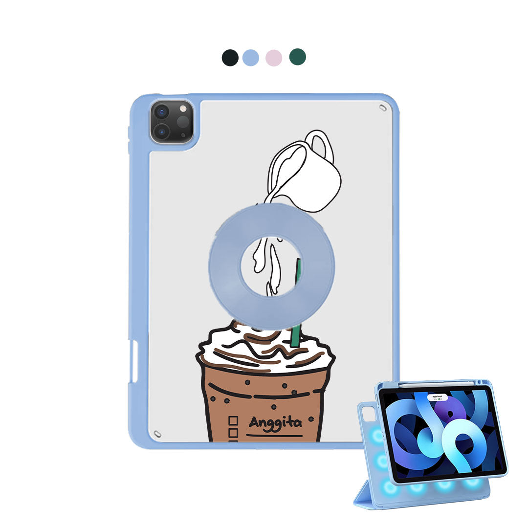 iPad Detachable Flip Cover - Coffee Frappe