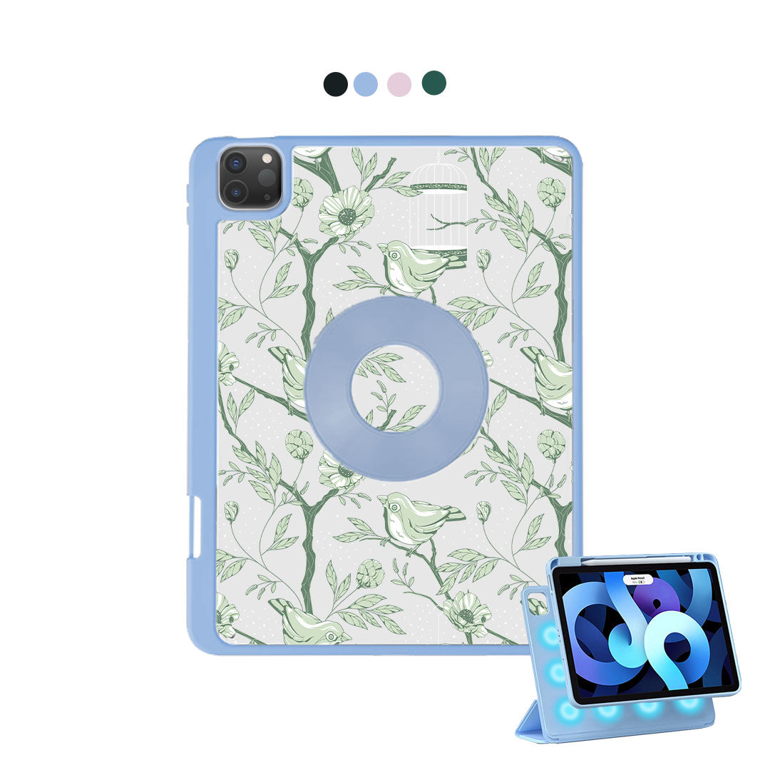 غطاء iPad قابل للفصل - Lovebird Monochrome 4.0