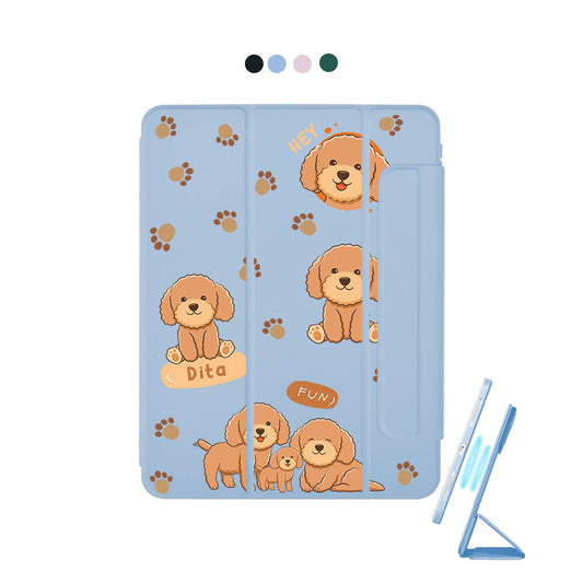 غطاء قابل للفصل لجهاز iPad - Poodle Squad 4.0