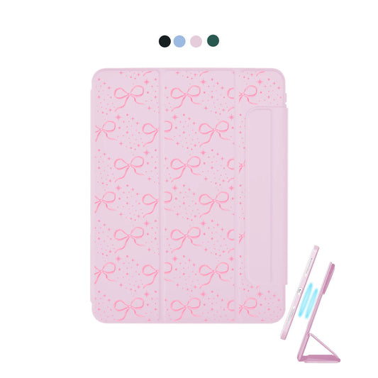 iPad Detachable Flip Cover - Coquette Glittery Bow