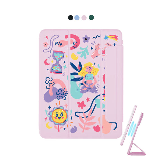 iPad Detachable Flip Cover - Heather
