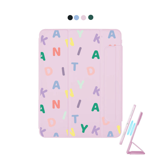 غطاء قابل للفصل لجهاز iPad - Monogram 2.0 Rainbow